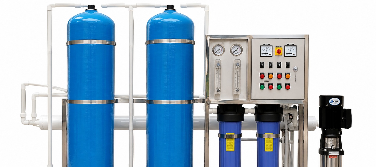 Reverse Osmosis plant with control panel